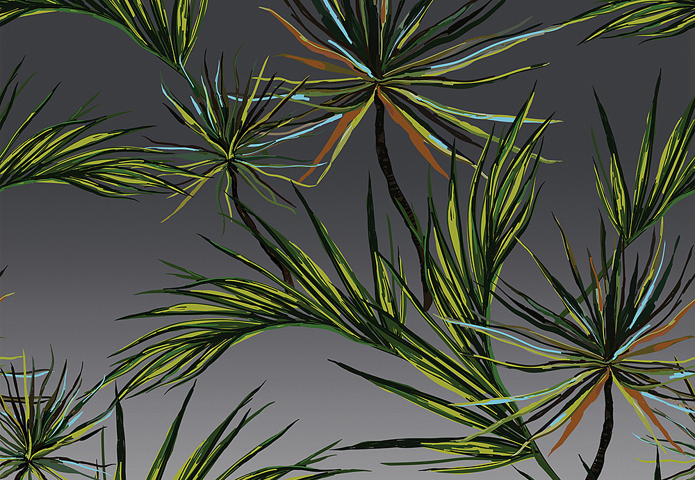 Панно и фотообои Yo2 Luminous Palms LP1.02/Silver