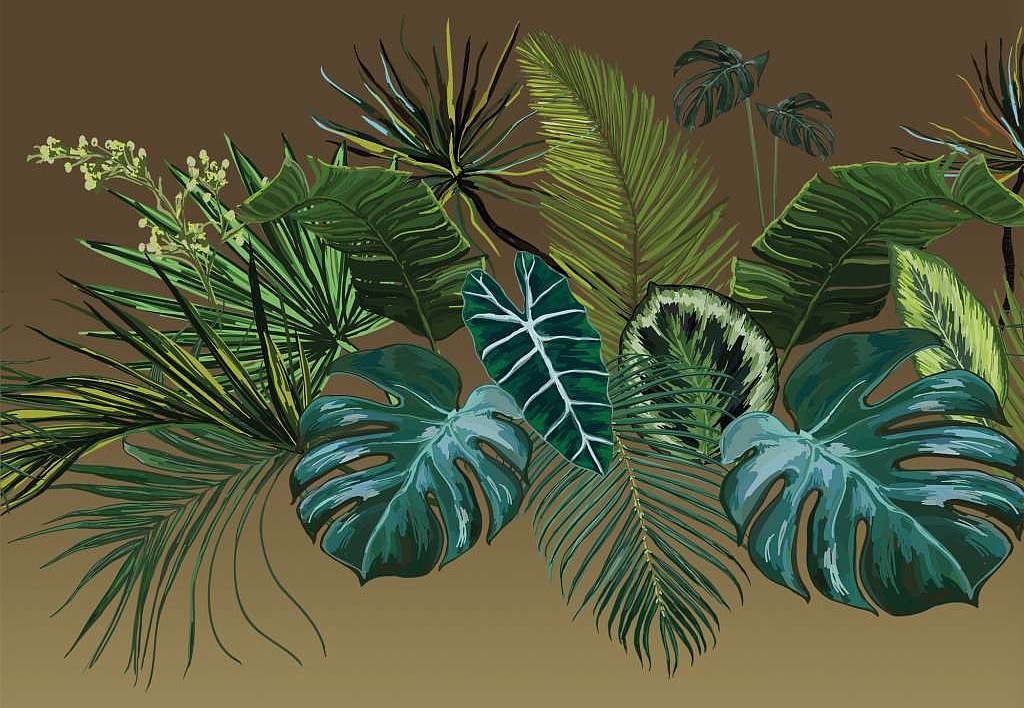 Панно и фотообои Yo2 Luminous Palms LP1.03/Gold