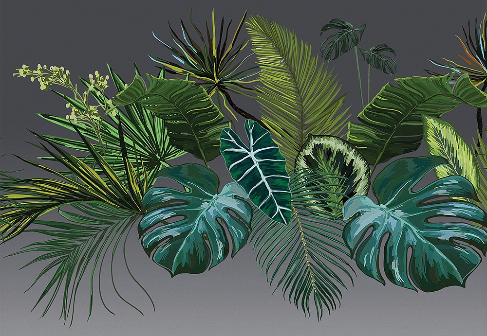 Панно и фотообои Yo2 Luminous Palms LP1.03/Silver