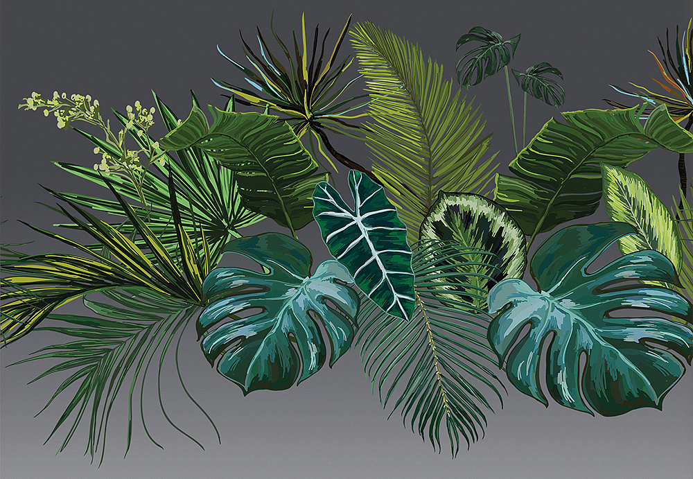 Панно и фотообои Yo2 Luminous Palms LP1.03/Silver