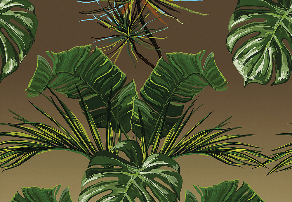 Панно и фотообои Yo2 Luminous Palms LP1.04/Gold