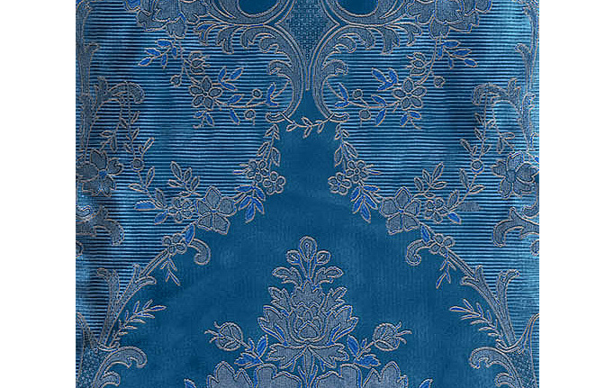 Французские обои Zuber, коллекция Broderies, артикул 540/Bleu/Serti Bronze