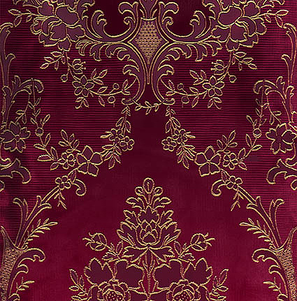 Обои Zuber Broderies 540/Bourgogne/Serti or Pale