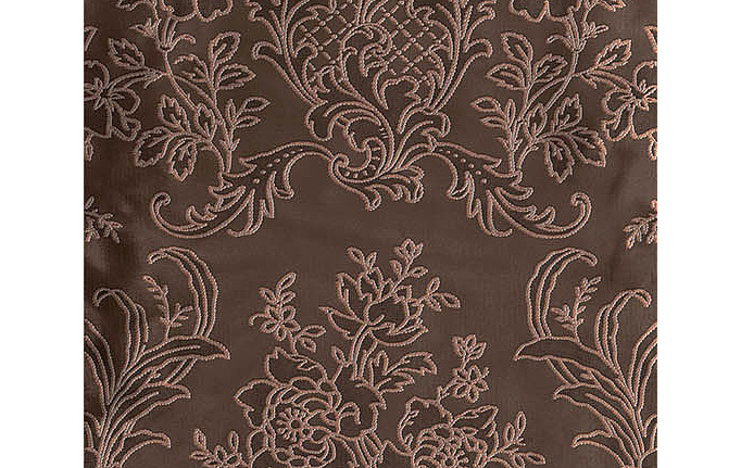 Французские обои Zuber, коллекция Broderies, артикул 516/Puce/Serti Cuivre