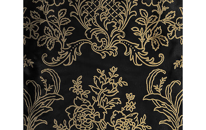 Французские обои Zuber, коллекция Broderies, артикул 516/Noir/Serti Bronze