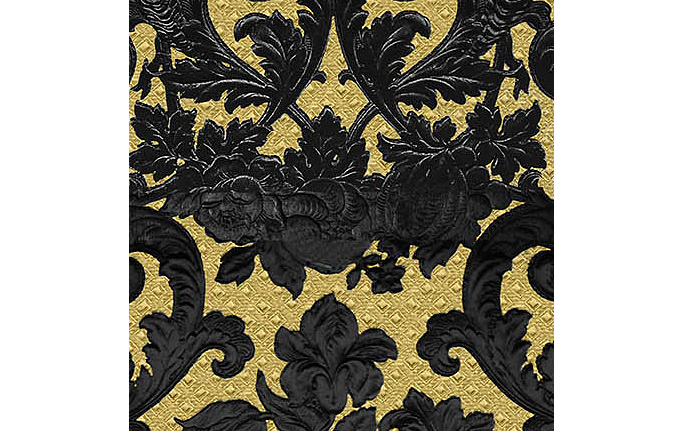 Французские обои Zuber, коллекция Park avenue, артикул 394/Noir/Or