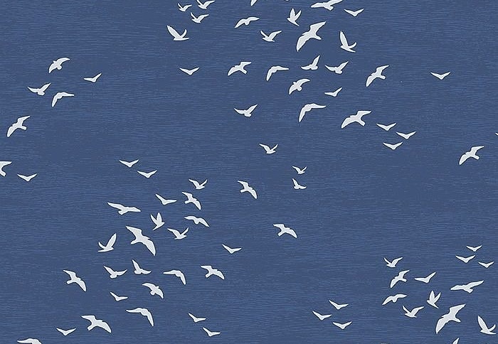Обои Paper & Ink Navy, Grey & White BL70412