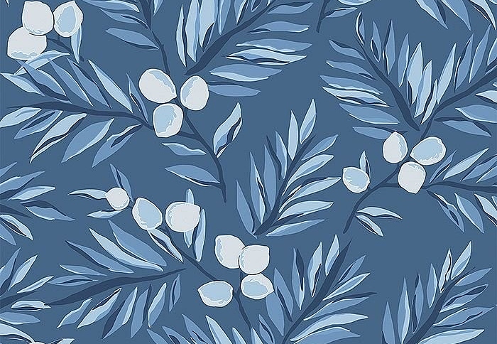Обои Paper & Ink Navy, Grey & White BL70712