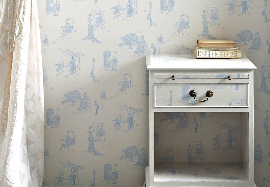 Обои Barneby Gates Book vol.1 BG0200201/Promenade/Wedgewood Blue