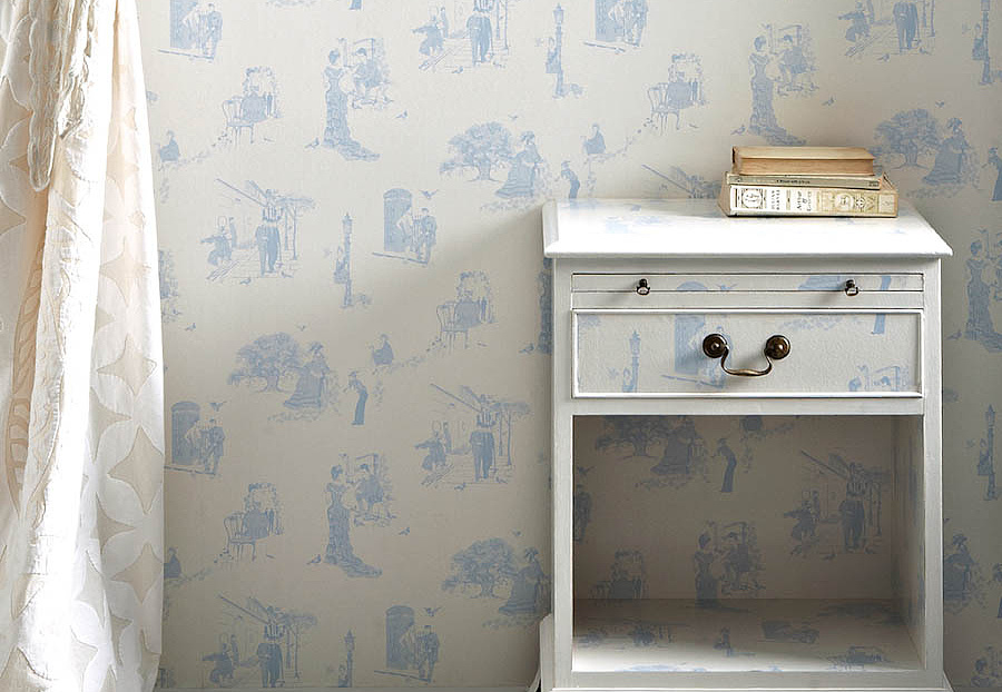 Обои Barneby Gates Book vol.1 BG0200201/Promenade/Wedgewood Blue