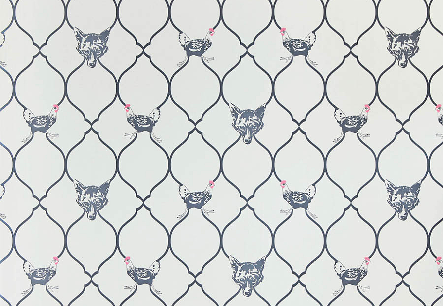 Обои Barneby Gates Book vol.2 BG0900102/Fox & Hen/Charcoal on Parchment