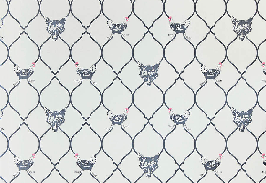 Обои Barneby Gates Book vol.2 BG0900102/Fox & Hen/Charcoal on Parchment