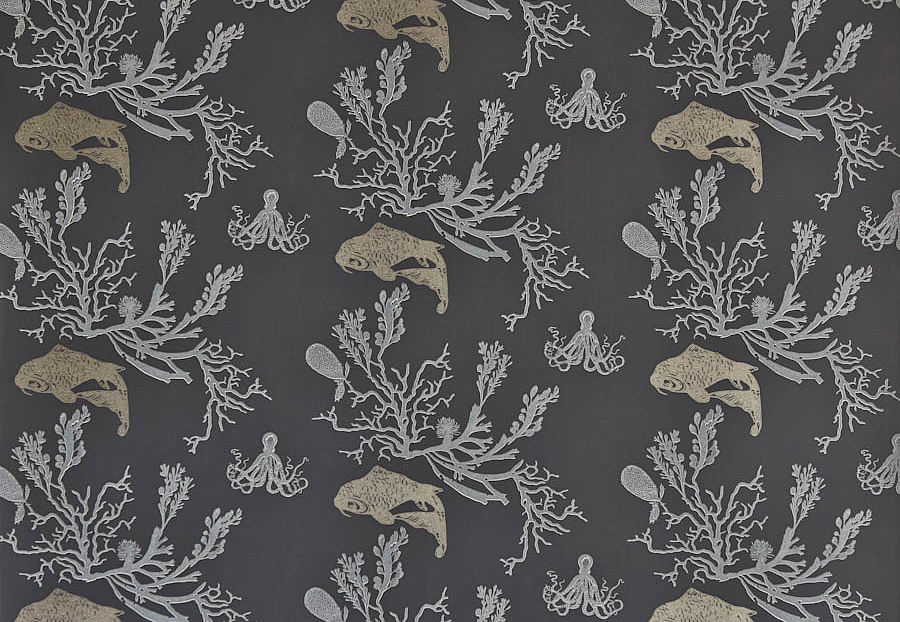 Обои Barneby Gates Book vol.2 BG0900201/Coral/Charcoal/Gold