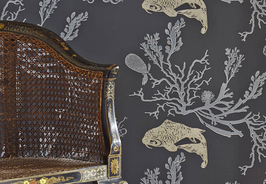 Обои Barneby Gates Book vol.2 BG0900201/Coral/Charcoal/Gold