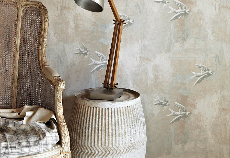 Обои Barneby Gates Book vol.2 BG0700101/Fresco Birds/Natural