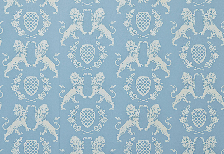 Обои Barneby Gates Book vol.3 BG1100101/Heraldic Lion/Wedgewood Blue