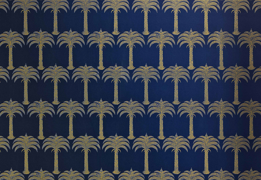Обои Barneby Gates Book vol.3 BG1200101/Marrakech Palm/Midnight Blue
