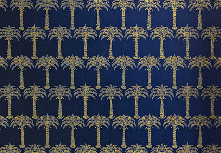 Обои Barneby Gates Book vol.3 BG1200101/Marrakech Palm/Midnight Blue