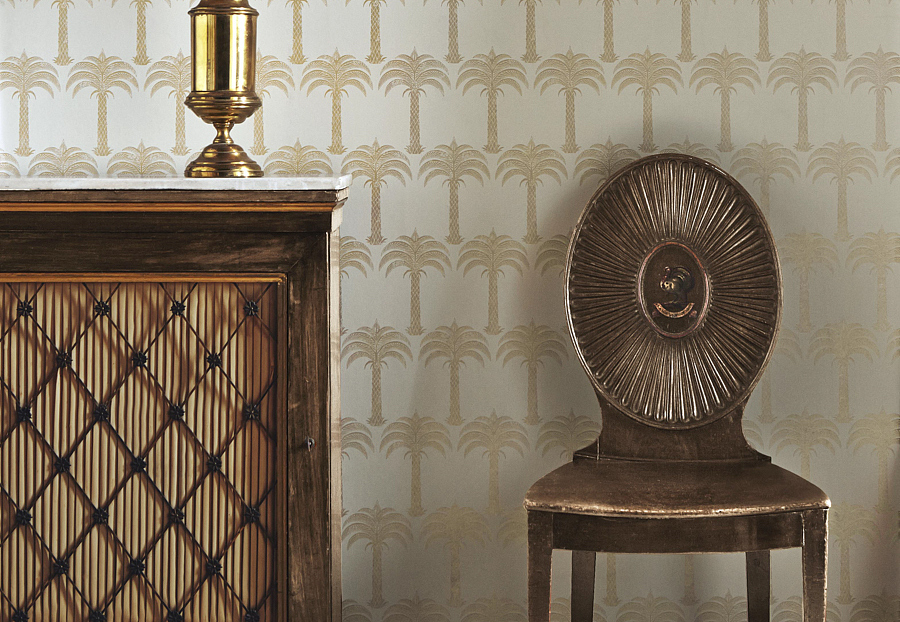 Обои Barneby Gates Book vol.3 BG1200102/Marrakech Palm/Soft Gold