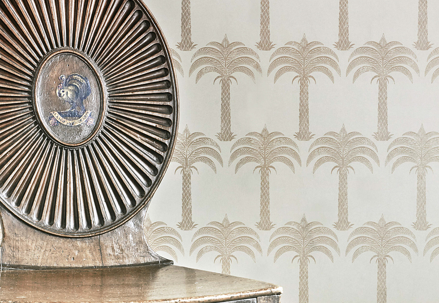 Обои Barneby Gates Book vol.3 BG1200102/Marrakech Palm/Soft Gold
