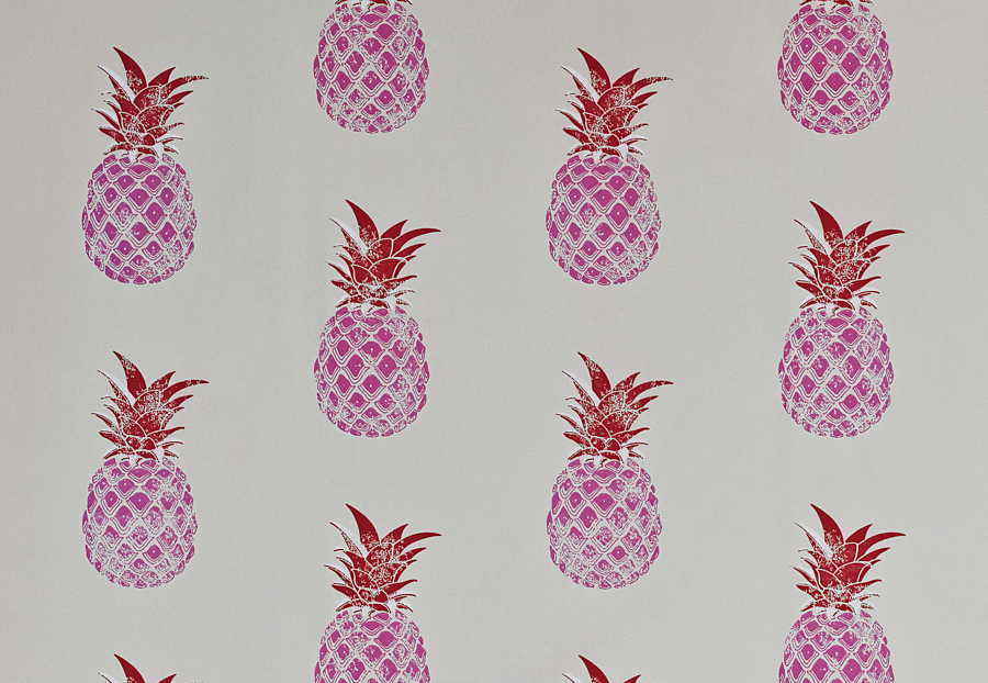 Обои Barneby Gates Book vol.3 BG1200201/Pineapple/Red/Pink