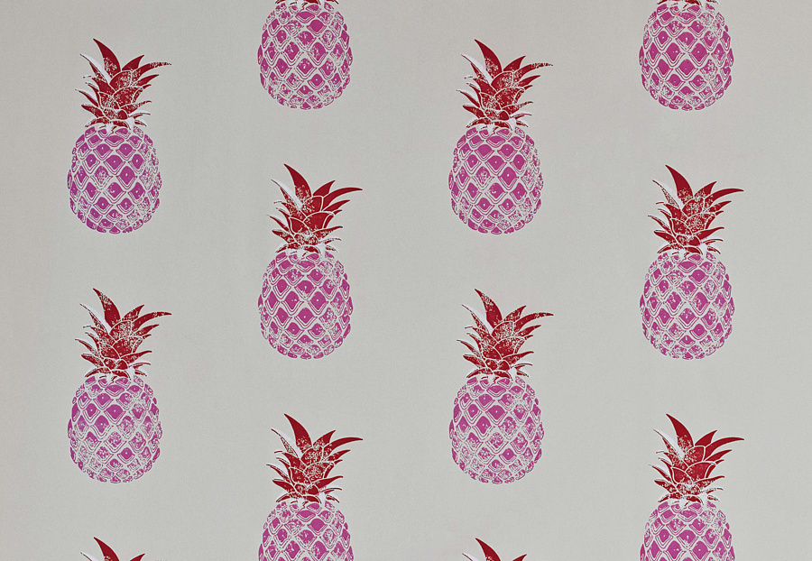 Обои Barneby Gates Book vol.3 BG1200201/Pineapple/Red/Pink