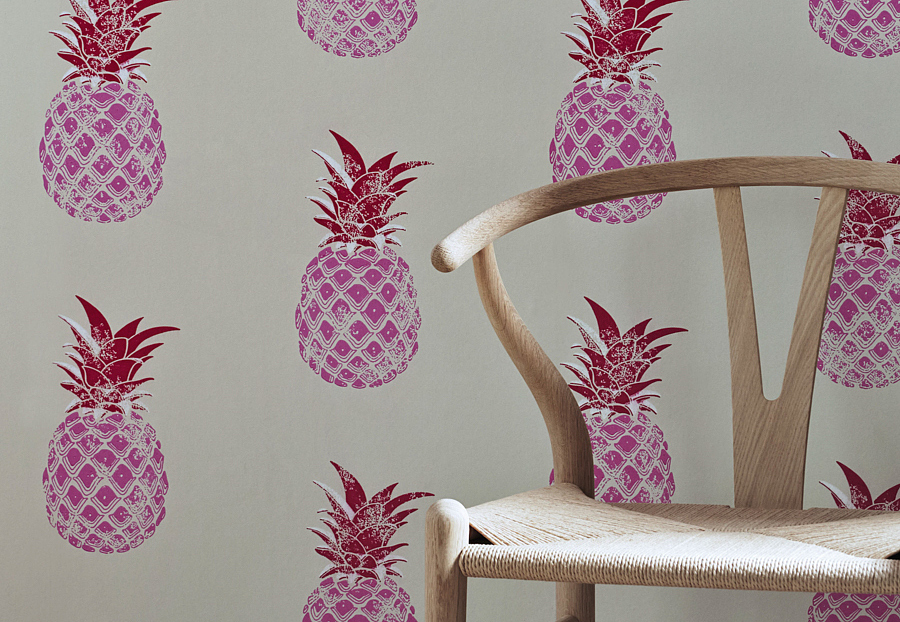 Обои Barneby Gates Book vol.3 BG1200201/Pineapple/Red/Pink