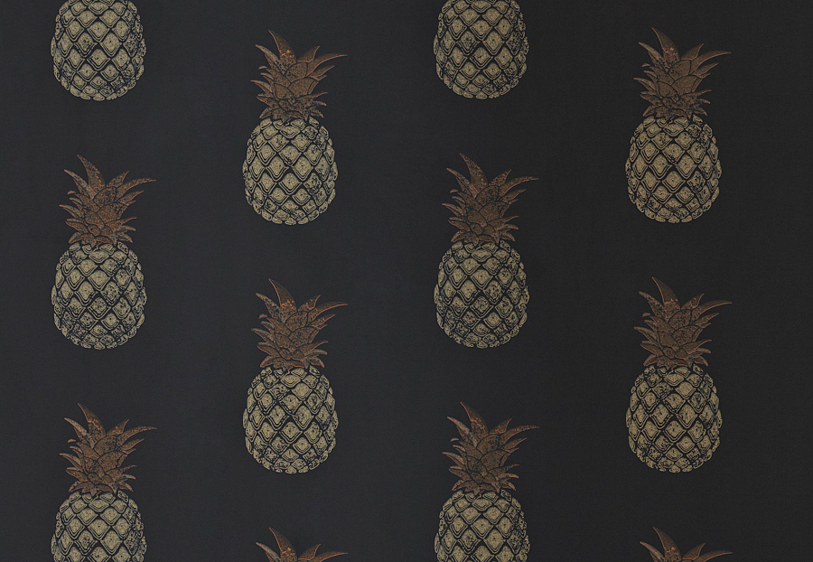 Обои Barneby Gates Book vol.3 BG1200202/Pineapple/Charcoal