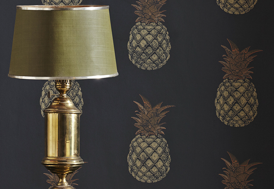 Обои Barneby Gates Book vol.3 BG1200202/Pineapple/Charcoal