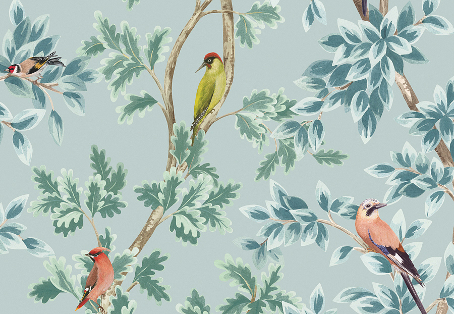 Обои Osborne & Little Mansfield Park W7450-03