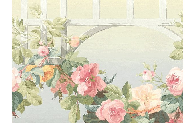 Американский бордюр Wallquest, коллекция English Rose, артикул EN11058B