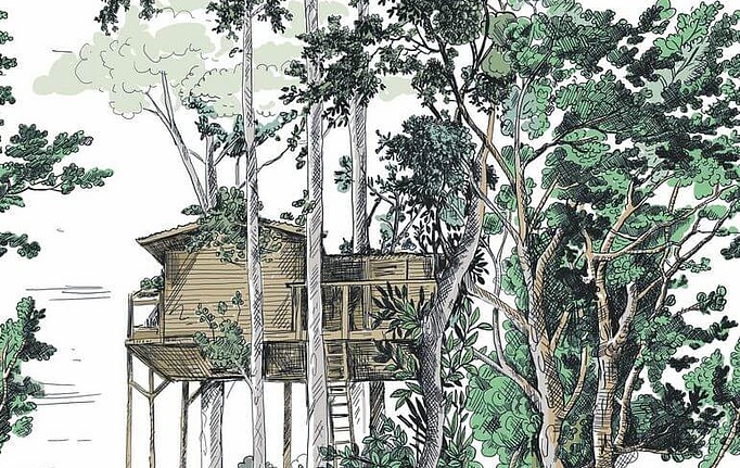 Французские панно и фотообои Caselio, коллекция Green Life 2, артикул GNL2105420403