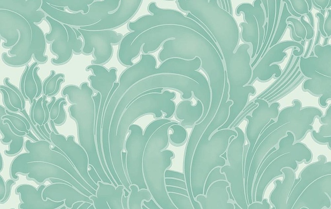 Английские обои Little Greene, коллекция National Trust Papers II, артикул 0260TUAQUA