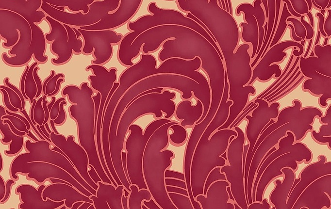 Английские обои Little Greene, коллекция National Trust Papers II, артикул 0260TUTHEAT