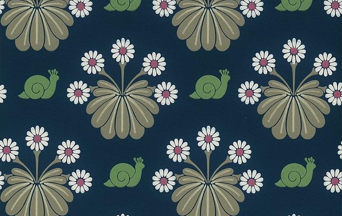 Английские обои Little Greene, коллекция National Trust Papers II, артикул 0260BUDARK