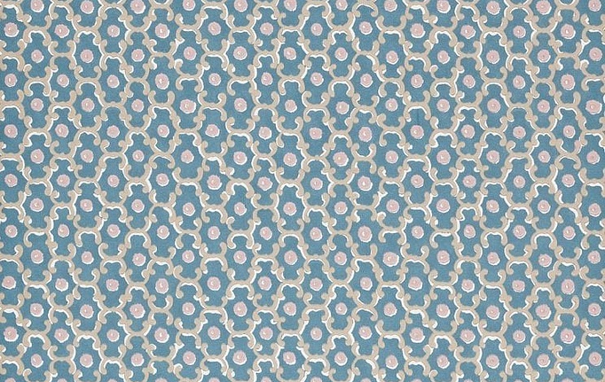 Английские обои Little Greene, коллекция National Trust Papers II, артикул 0260MOBLUEZ