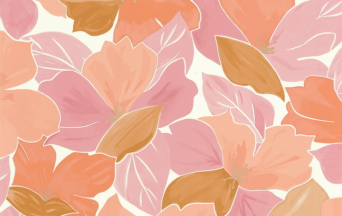 Французские обои Caselio, коллекция Flower Power, артикул 101884032