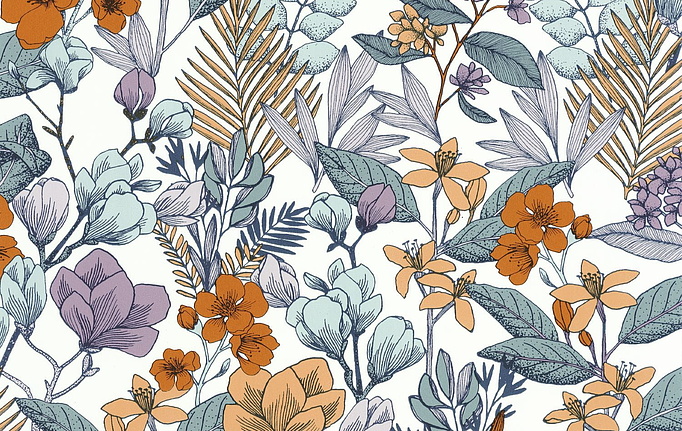 Французские обои Caselio, коллекция Flower Power, артикул 101855060