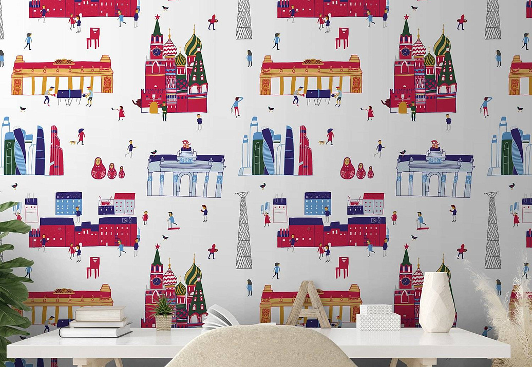 Панно и фотообои Fun House Store Авторские обои Fun House Store 2021–2023 A-00499