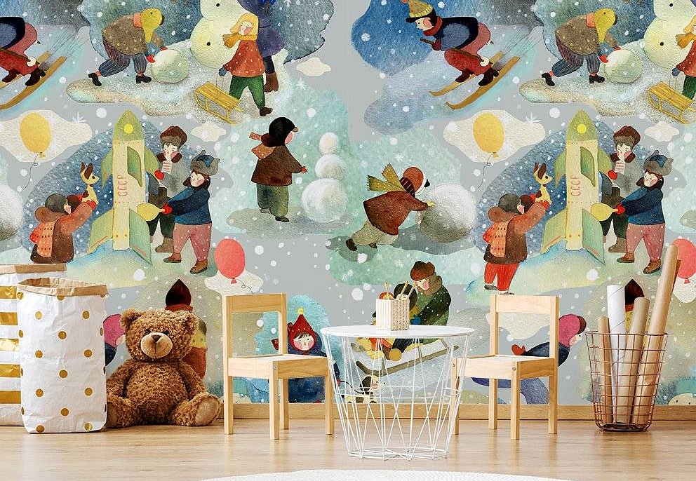 Панно и фотообои Fun House Store Авторские обои Fun House Store 2021–2023 A-00560