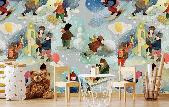 Российские панно и фотообои Fun House Store, коллекция Авторские обои Fun House Store 2021–2023, артикул A-00560
