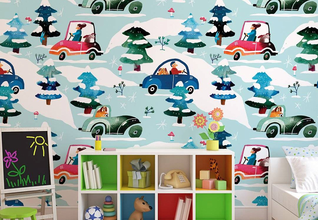 Панно и фотообои Fun House Store Авторские обои Fun House Store 2021–2023 A-00666