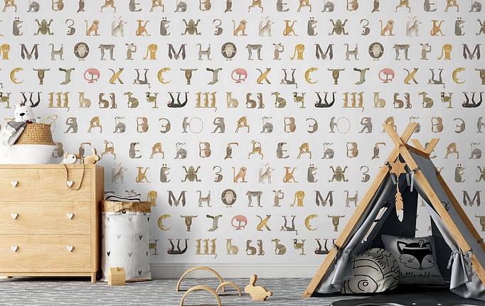 Российские панно и фотообои Fun House Store, коллекция Детские принты, артикул A-00664