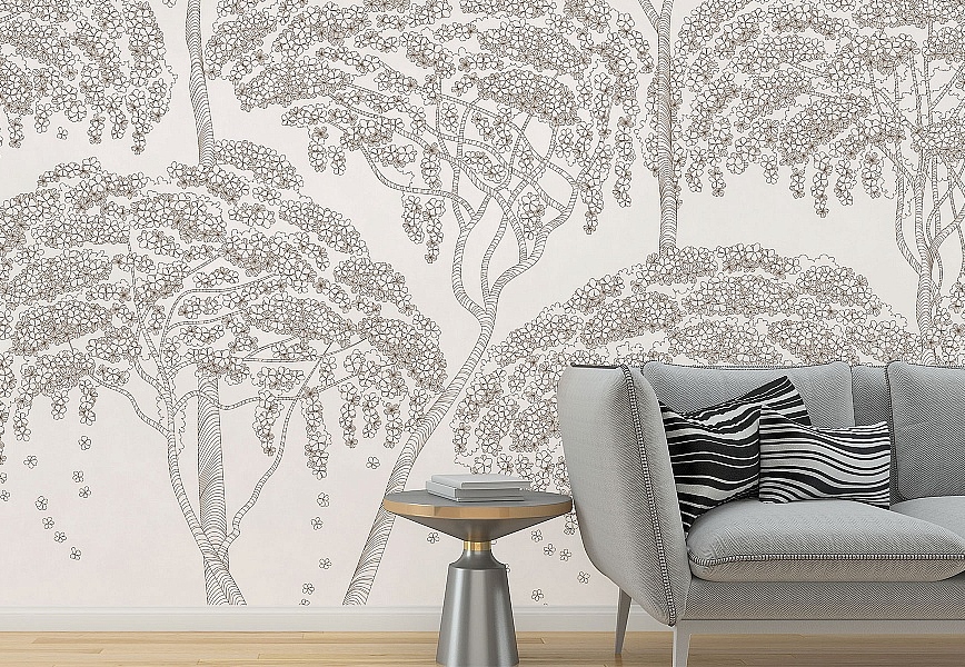 Панно и фотообои Affresco Line Art AF2153-COL4