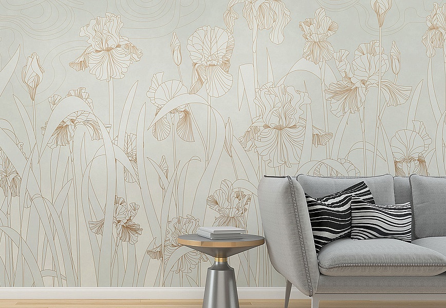 Панно и фотообои Affresco Line Art AF2139-COL3