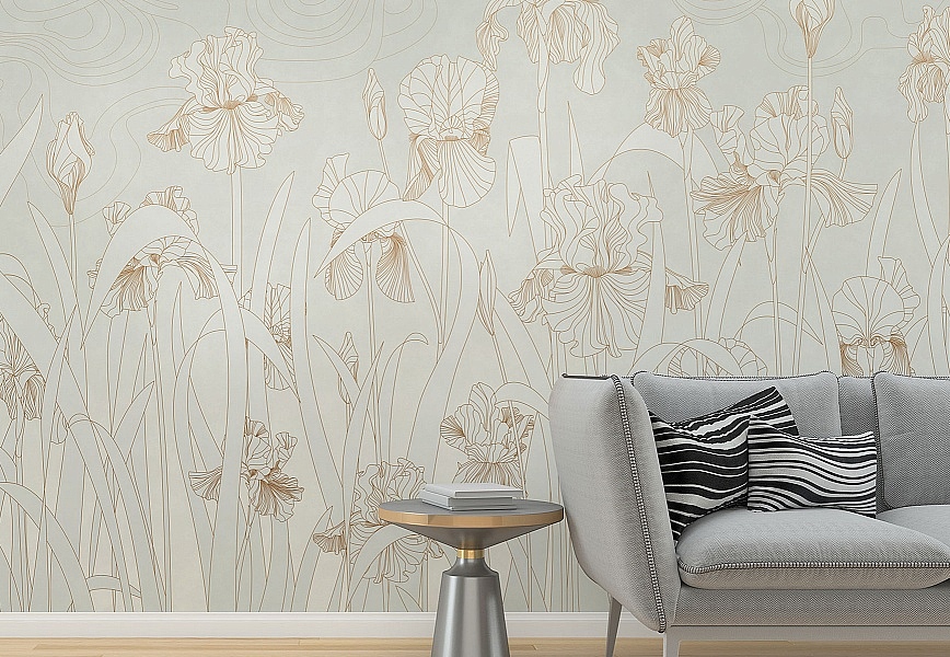 Панно и фотообои Affresco Line Art AF2139-COL3