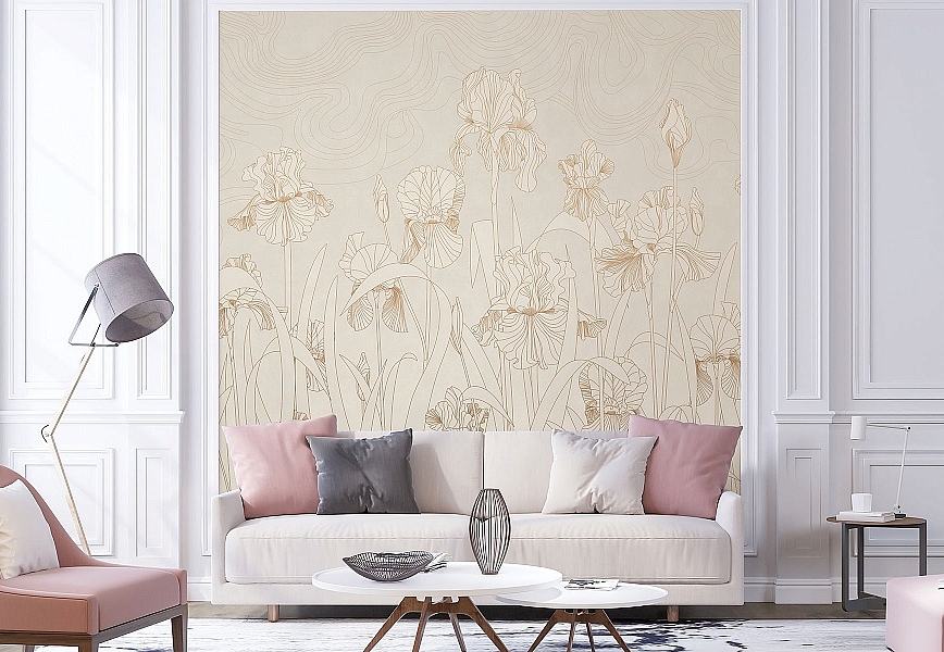 Панно и фотообои Affresco Line Art AF2139-COL4