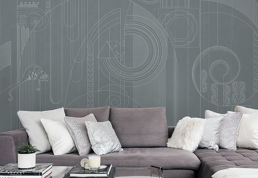 Панно и фотообои Affresco Line Art AF2149-COL3