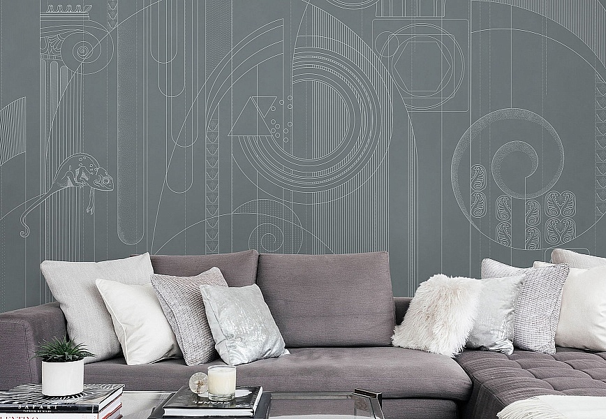 Панно и фотообои Affresco Line Art AF2149-COL3