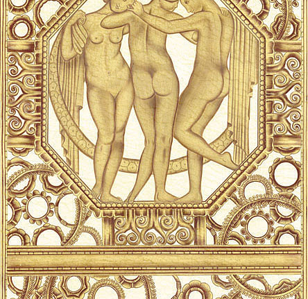 Панно и фотообои Iksel Scenic & Architectural Wallpapers Art Deco Theree Graces ART DECO 2C